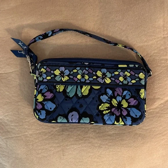 Vera Bradley Indigo Pop Expandable Wristlet Wallet, Navy/Floral, Retired - Picture 2 of 9